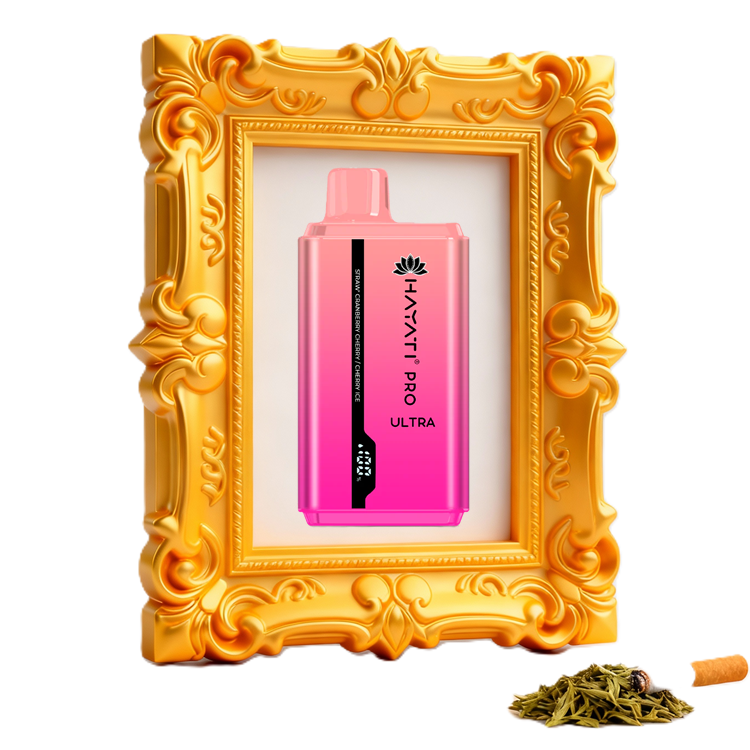 Hayati Pro Ultra 25K Pod Kits: Strawberry Cranberry Cherry Cherry Ice - 20mg